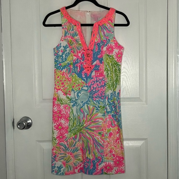 Lilly Pulitzer Dresses & Skirts - Lilly Pulitzer Lovers Coral Ryder Shift Dress 00